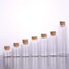 Clear Glass Bottle with Corks Vial Glass Jars Pendant Craft Projects DIY for Keepsakes 30mm Diameter Sliew