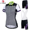 X-Tiger Women Cycling Jersey Set Summer Anti-UV MTB Bike Cycling Clothing Suit Breathable Bicycle Clothes Suit240R