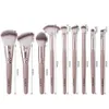 Make-up-Tools Maange 9-teiliges Foundation-Pinsel-Set für Kosmetik, Puder, Textmarker, Lidschatten, Blending, Schönheit, dichte, weiche Borstenpinsel 231122