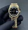 40 mm horloges heren GmF zware versie horloge heren geel goud automatisch 2836 saffierglas ETA Gm Maker datum tijd dag groen champagne 228238 polshorloges