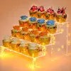 Mensole da bagno 1 5 livelli Espositore in acrilico Clear Riser Rack per Cupcake Profumo Doll Dcor e Organizer Figure 230503
