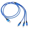 Зарядные кабели 3 в 1 Micro USB Type C для iPhone 14 13 12 11 Pro Max Samsung Galaxy S10 S20 S22 A52 Huawei P30 P40 Xiaomi redmi note 10 11 Oppo Vivo Зарядный шнур 1,2 м MQ300