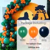 Decoración de fiesta Bosque salvaje Selva Safari Tema Globos Set Arch Garland Kit Naranja Látex Baloon Niños Cumpleaños Baby Shower Decoraciones