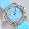 Kvinnor dyra diamantklocka patk umxc superb kvalitet klon mekanisk vaktkvinnor montre pateks luxe