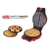 Fabricantes de pão 5 em 1 Máquina de Donut Placa de Mudança Elétrica Assadeira Café da Manhã Sanduíche Waffle Panqueca Rolo de Ovo