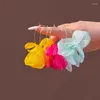 Hoop Earrings Tulle Cloth Flower Drop Bohemian Style Mesh Women Holiday Beach Party Lady Jewelry Gift