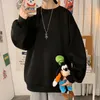 Felpe con cappuccio da uomo Autunno Felpa da uomo Pullover 9 colori Top a maniche lunghe Harajuku Felpa con cappuccio ampia stile coreano Abbigliamento femminile oversize