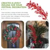 Decorative Flowers Dining Table Decor Simulation Red Fruit Wall Hanging Christmas Door Berry Berries Cone Tree Artificial Decoration Pendant