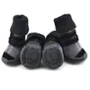 Chaussures de protection pour animaux de compagnie 4 pièces ensembles antidérapant chien hiver bottes de neige chaudes pour petits chiens Chihuahua imperméable anti-dérapant chiot 231122