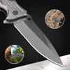 Camping Hunting Knives 5cr15mov professional tactical survival knife folding titan blade steel g10 handle pocket knife with perfect clip male gift fa46