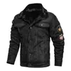 Fourrure pour hommes Fausse fourrure hommes printemps épais chaud polaire veste en cuir manteau hommes automne vêtements d'extérieur décontracté militaire bombardier moteur Biker vestes en cuir hommes 231122