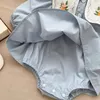 Meisjesjurken schattig blauw geborduurde babyjurk en romper set voor geboren meisjes 2023 lentecollectie