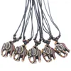 Hänge halsband 12st/mycket härliga elefanter hängsmycken för män kvinnor talisman gåva lyckliga smycken