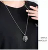 Pendant Necklaces Hip Hop Male Fashion Tiger China-Chic Zodiac Head Necklace Retro Year Of The Accessories Wholesale