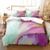 Bedding sets Gold Marble Pink 3D Duvet Cover Set Comfortable Bed Linen Double Size Room Decoration Childrens Modern 231121