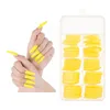 False Nails 100 PCS 네일 아트 프랑스 복근 팁 전체 커버리지 Long Ballet Press Coffin Ballerina Manicure Supplies