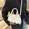 Winter Totes Korean Fashion Personalized Women's Pu Bag Single Shoulder Crossbody Creative Trick Halloween Bat Hbag