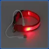 2016 New Dog Supplies USB LED Dog Collars Webbing充電式バッテリー3サイズ6色無料配送xcqjg