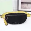 sacs de taille Waistpacks Sac à bandoulière off 2323 Nouveau 2022 blanc Marque Hommes Ceinture en toile jaune pu sac de poitrine sacoche polyvalente Messeng281K