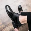 Männers Klassiker Brogue Leder Flach für Kleiderparty formelle Hochzeit Prom Oxford Schuhe passende Schuhe Zapatos de Novio Dre Oxd Schuh Hacke Zapato