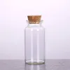 Clear Glass Bottle with Corks Vial Glass Jars Pendant Craft Projects DIY for Keepsakes 30mm Diameter Lbmvk