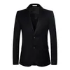 Men's Suits Formal Blazer Anti-pilling Suit Coat Buttons Closure Fashion Spring Autumn Solid Color Jacket Daily Garment