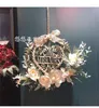 Decoratieve bloemen Mr Mrs Letter Smeed krans muur hangende simulatie bloem huisdecoratie bruiloftscène luchthangers slinger