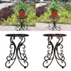 Hight Quality Indoor Balcony Single Wrought Iron Flower Ideas Round Stool Rack For Dropship Planters & Pots261Z