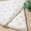 Décorations de noël, jupe d'arbre, flocon de neige, tapis en peluche blanc, ornements pour décoration de chambre à coucher, cadeau de noël 2023