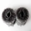 新しい冬のフェイクファーブーツ女性暖かいふわふわの雪のブーツ豪華な履物の女性毛皮の毛皮の毛箱ファッション冬の靴