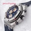 Ap Swiss Montre de luxe Royal Oak Offshore Series Machines automatiques en acier de précision 42 mm Fonction de chronométrage Montre pour homme Plaque bleue 26470st Oo A027ca.01 Ruban en caoutchouc