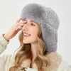 Trapper chapéus falso coelho pele bomber chapéu homens mulheres rússia ushanka earflap inverno esqui neve bonés quentes gorras invierno mujer 231122