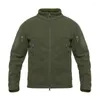 Giacche da caccia Tattico TAD Inverno Caldo Pile Uomo Militare Antivento Addensare Cappotto Casual con Cappuccio Multi-tasca Abbigliamento