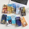 Cell Phone Cases the new film case is suitable for Apple 14PC phone case iPhone13promax oil painting fine hole hard case protection case