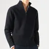 Męskie blumie pullover sweter turtlerek coldproof elastycy mężczyźni zimowi kolorowy kolor żebrowany dzianinowy top