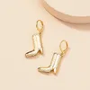 Boucles d'oreilles pendantes Y2K bijoux métal bottes chaussures pour femmes Vintage mode Punk Harajuku charme 90s esthétique cadeaux 2023