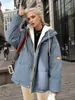 Damesjassen 2023 Winterjas Dames Overjas Dik Dons Katoen Gewatteerd Korte Parka Mujer Oversize Casual Losse Capuchon Bubble Jas Dames 231122