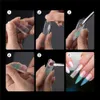 Unhas Falsas Duet System Nail Dual Forms Mold Set Guias de Linha Francesa Adesivos Adesivos Acrílicos para Nail Art UV Building Poly Gel Tools 231121