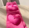 INS Kinderen dopamine kleur barbie sokken meisjes vlinder brief liefde hart applique sok herfst wit kinderen katoen gebreide sox Z5306