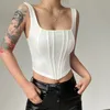 CAMESOLEN Tanks Y2K Women Corset Slim Summer Tank Top Sexy Lady Clothing Ropa de Mujer Ins Fashion Party Club Vrouwelijk gewas 230421