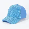 Cappellini da baseball da donna con intarsio di diamanti berretto da baseball con strass femminile regolabile casual all'aperto moda streetwear cappello danza jazz hip-hop