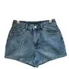 Jeans femininos designer de alta qualidade primavera/verão novo estilo chique bordado cintura magro solto denim perna larga shorts para mulher 7zrm atacado