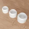 Pot cosmétique Pots en plastique blanc vide sans BPA Pot rond Bouteille Crème pour le visage Lotion Récipient d'échantillon en plastique avec doublures intérieures blanches Aoege