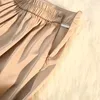 Röcke Seide Satin Lang Schwarz Für Frauen Elegante Damen A-linie Reißverschluss Zurück Gummiband Koreanische Mode Luxus Midi Rock