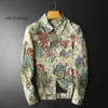 Mens North Face Jacket 2023 Spring och Autumn New Printed Jacket Men's Large Coat Thin Casual Fit Fashion Märke