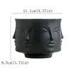 Nordic Man Face Ceramic Small Vase Flower Pot Succulents Orchid Indoor Planter Home Decor Creative Container Holder Cachepot Y2007304G