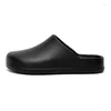 Chinelos Toe Cap Homens Metade Sapatos Anti-Skid Cozinha Leve Eva Slides Confortáveis Sandálias Masculinas Atacado Drop