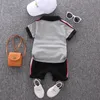 Kledingsets Ienen Babykleding Sets Korte mouw Polo-shirt Shorts Outfits Kids Suits Peuter Infant Boys Casual Summer Deskleding 230422