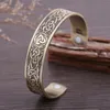 Bangle Dreamtimes Viking Triquetra magnetiska män Justerbar manlig amulett keltisk knutarmband gåva för kvinnor