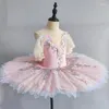 Abbigliamento da palcoscenico Tutu di balletto professionale per bambini Piatto di pancake per bambini Costumi di danza del piccolo cigno Vestito da prestazione per donne adulte